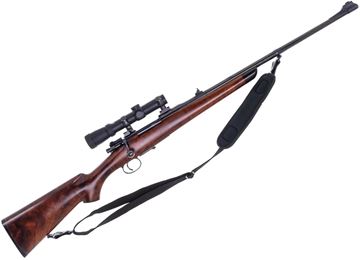 Picture of Used Mauser 96 Bolt Action, 9.3x62mm, 24'' Barrel w/Sights, Custom Walnut Stock, Steiner 1.5-5x20 Scope, Sling, Excellent Condition