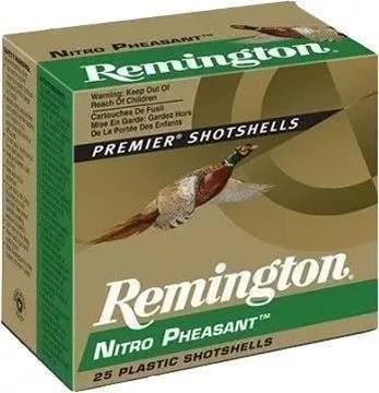 Picture of Remington Upland Loads, Nitro Pheasant Loads Shotgun Ammo - 12Ga, 2-3/4", MAX DE, 1-1/4oz, #6, Copper Plated, 25rds Box, 1400fps
