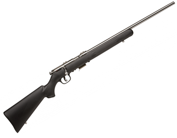 Picture of Savage Arms Mark II FSS Bolt Action Rifle - 22 LR, 21", Matte Stainless Steel, Matte Black Synthetic, 10rds