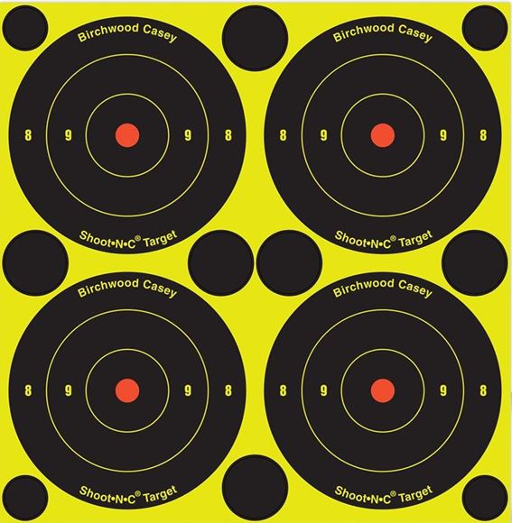 Picture of Birchwood Casey Targets, Shoot-N-C Targets - Shoot-N-C 3" Bull's-Eye Target, 48 Targets