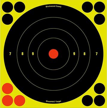 Picture of Birchwood Casey Targets, Shoot-N-C Targets - Shoot-N-C 8" Bull's-Eye Target, 6 Targets