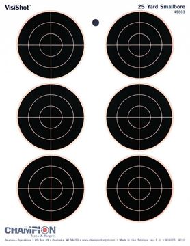 Picture of Champion Targets - VisiShot 6x3" Bulls, 8.5"x11", 10 Pack