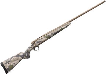 Picture of Browning X-Bolt Speed LR Bolt Action Rifle - 243 Win, 22", Fluted Sporter Contour, OVIX Camo Composite Stock, Smoked Bronze Cerakote, Muzzle Brake, 4rds