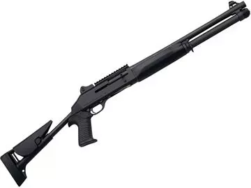 Picture of Benelli M4 Tactical Semi-Auto Shotgun - 12Ga, 3", 18-1/2", Matte Black Anodised Receiver, Black Synthetic Collapsing Pistol Grip Stock, 5rds, Ghost Ring Sights, MobilChoke (M)