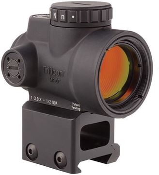 Picture of Trijicon Reflex Sights, MRO - 1x25mm, 2.0 MOA Adjustable Red Dot, 1/2 MOA Click Value, w/Lower 1/3 Co-Witness Mount, w/PR15 Trijicon Logo Sticker & Lens Cloth