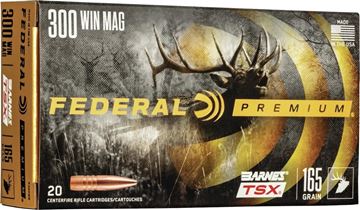 Picture of Federal Premium Vital-Shok Rifle Ammo - 300 Win Mag, 165Gr, Barnes Triple-Shock, 20rds Box