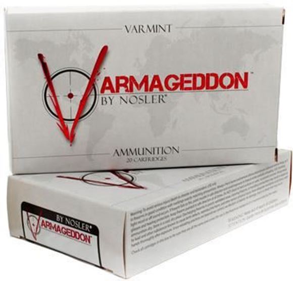Picture of Nosler Varmageddon Rifle Ammo - 22-250 Rem, 55Gr, Varmageddon FB Tipped, 20rds Box, 3550fps