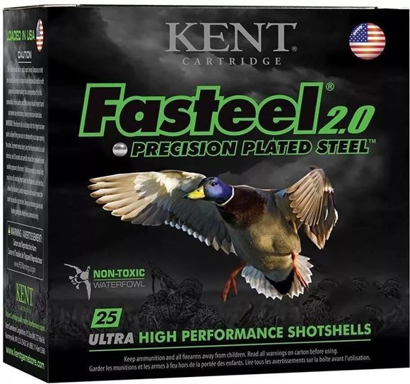 Picture of Kent Fasteel Precision 2.0 Steel Waterfowl Shotgun Ammo - 12Ga, 3", 1-1/8oz, #4, 250rds Case, 1560fps