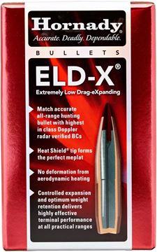 Picture of Hornady Rifle Bullets, ELD-X - 7mm Caliber (.284"), 175Gr, 100ct Box