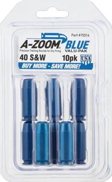 Picture of A-Zoom 15314 40 S & W Snap Cap Blue, 10Pk