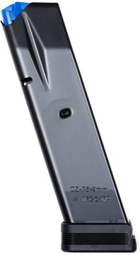 Picture of Mec-Gar Pistol Magazines - CZ 75B/85B/SP-01 Shadow, 9mm, 10rds, Full Metal Body, Extended Aluminum Base Pad, Blued