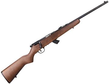 Picture of Savage Arms Mark II Series Mark II GY Rimfire Bolt Action Rifle - 22 LR, 19", Satin Blued, High Luster Natural Wood Stock, 10rds, AccuTrigger