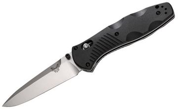 Picture of Benchmade Knife Company, Knives - Barrage, AXIS Assist Mechanism, 3.60" 154CM Blade, Black Valox Handle, Deep Carry Reversable Clip, Drop-Point, Plain Edge, Lanyard Hole, Weight: 3.7oz (104.89g)