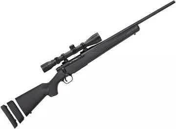 Picture of Mossberg 27840 Patriot Youth Bolt Action Rifle 243 WIN, RH, 20 in Blue, Syn Stk, 5+1 Rnd, LBA Adj Trgr