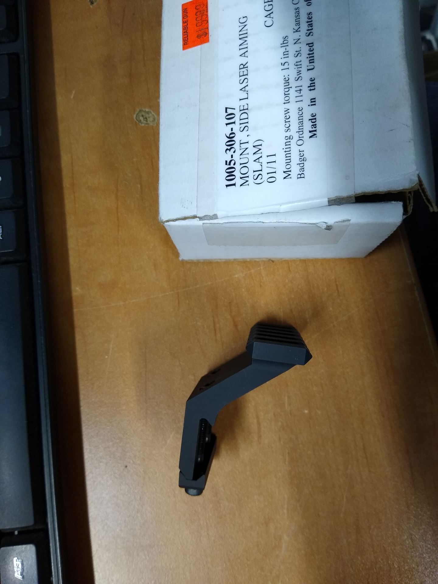 Badger Ordnance Rifle Accessories Side Laser Aiming Mount (SLAM), 90