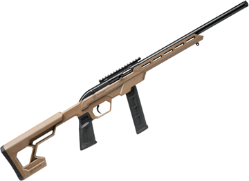 Picture of Savage 64 Precision FVNS-SR Semi-Auto Rifle - 22 LR, 16.5" Heavy Bbl Threaded, FDE Synthetic Stock Chassis, 20 MOA Rail, M-Lok Forend, 20 Rnd Mag