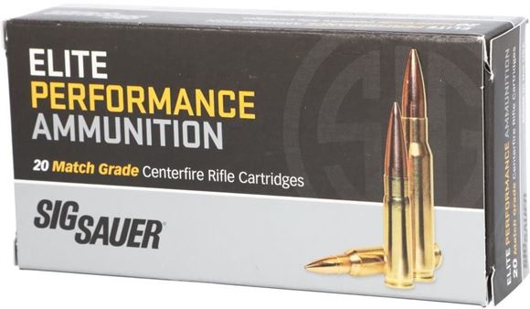 Picture of Sig Sauer Elite Performance Rifle Ammunition - 308 Win, 175Gr, OTM Marksman Elite, 20rds Box