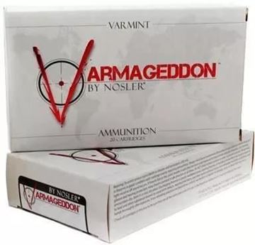 Picture of Nosler Varmageddon Rifle Ammo - 223 Rem, 62Gr, Varmageddon FB Hollow Point, 20rds Box