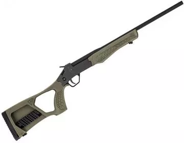 Picture of Rossi SS Poly "Tuffy" Break Action Shotgun - 410 Bore, 18.5'', Black, Green Composite Stock, 12" LOP, Bead Sight
