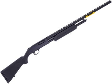 Picture of Mossberg 500 Hunting All Purpose Field Pump Action Shotgun - 20Ga, 3", 26", Vented Rib, Matte Blued, Black Synthetic Stock, 5rds, Twin Bead Sights, Accu-Set