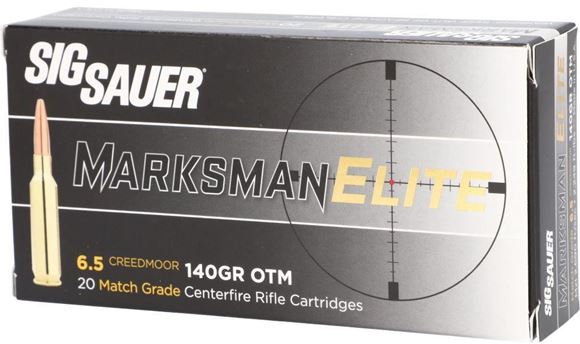 Picture of Sig Sauer Elite Performance Rifle Ammo - 6.5 Creedmoor, 140Gr, OTM, 20rds Box