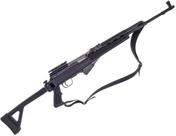 Picture of Used Norinco SKS Semi-Auto Rifle - 7.62x39, 18.6", Chote Synthetic Stock w/ Folding Stock, Top Rail Dust Cover, Sling, One Magazine, Good Condition