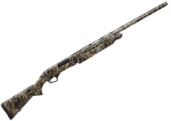 Picture of Winchester SXP Waterfowl Realtree Max-7 Pump Action Shotgun - 12Ga, 3", 26", Vented Rib, Chrome Plated Chamber & Bore, Realtree Max-7, Aluminum Alloy Receiver, Synthetic Stock, TruGlo Fiber Optic Front Sight, Invector-Plus Flush (F,M,IC)