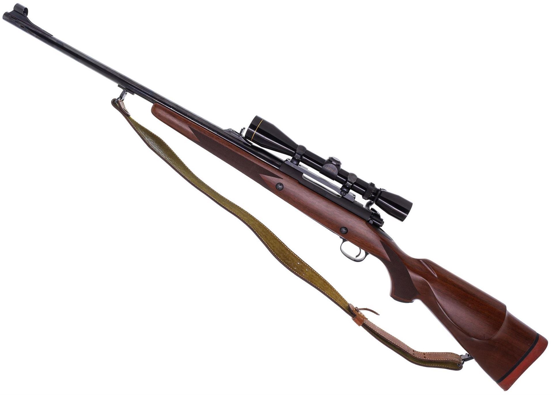Used Winchester Model 70 Push Feed 375 H&H, 24'' Barrel w/Sights, Walnut Stock w/2 Cross Bolts