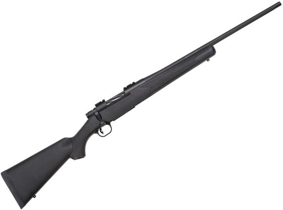 Picture of Mossberg 27838 Patriot Bolt Action Rifle 243 WIN, RH, 22 in, Blue, Syn Stk, 5+1 Rnd, LBA Adj Trgr