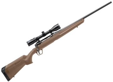 Picture of Savage 57176 Axis II XP, Flat Dark Earth, 30-06 Spring, 22 Inch Blued Barrel, Syn Stock, Accu Trigger, 4 Round Mag, Banner 3-9X40