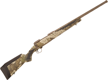 Picture of Savage 110 High Country Bolt Action Rifle - 30-06 Sprg, 22", Spiral Fluted Heavy Contour Barrel, 5/8x24 TPI, Midnight Bronze Cerakote, Fluted Bolt, True Timber Strata Camo, AccuFit AccuStock, AccuTrigger, 4rds