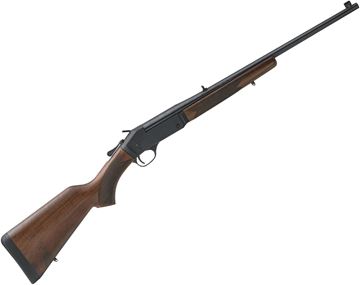 Picture of Henry Repeating Arms Single Shot Rifle - 450 Bushmaster, 22'' Barrel, Blued Steel, American Walnut Stock, Front Sight Brass Bead & Fully Adjustable Folding Leaf Rear, 1rds