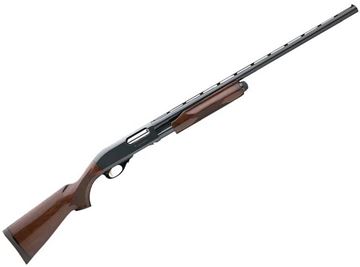Picture of Remington Model 870 Wingmaster Pump Action Shotgun - 12Ga, 3", 28", Light Contour, Vented Rib, High Polish Blued, Hi-Gloss American Walnut Stock, 4rds, Twin Bead Sights, Rem Choke (F,M,IC)