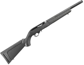 Picture of Ruger 10/22 Takedown Rimfire Semi-Auto Rifle - 22 LR, 16.12", Threaded 1/2"-28, Alloy Steel Barrel Tensioned in Aluminum Sleeve, Black Synthetic Stock, 10rds, No Sights