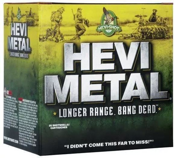 Picture of HEVI-Shot HEVI-Metal Non-Toxic Shotgun Ammunition - 12ga, 3", BB, 1-1/4oz, 1500fps, 25rds Box