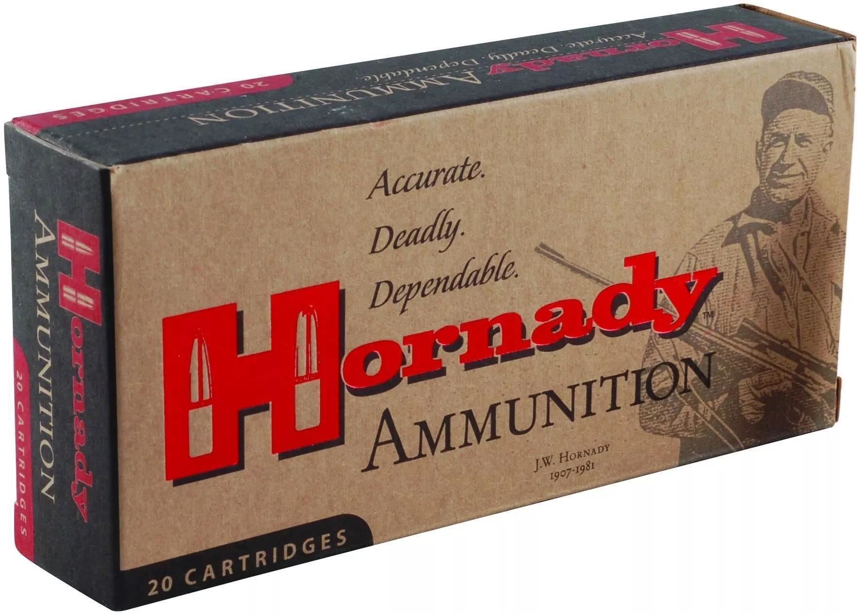 Hornady Custom Rifle Ammunition - 308 Win, 220Gr, InterLock RN, 20rds ...