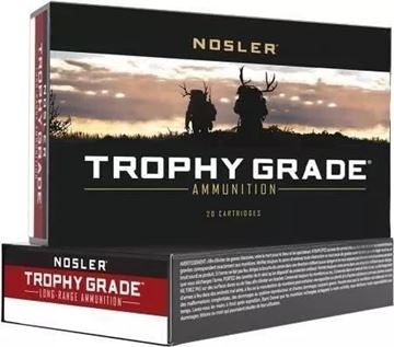 Picture of Nosler 60128 Trophy Grade Long Range Rifle Ammo, 6.5-284 Norma 129gr ABLR (20 ct.)