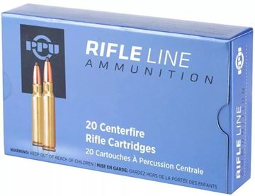 Picture of PPU PP223F2 Rifle Ammo 223 Rem, FMJ BT, 62 Gr, 20 Rnd
