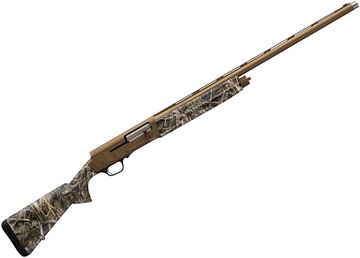 Picture of Browning A5 Wicked Wing Semi-Auto Shotgun -12Ga, 3-1/2", 28", Lightweight Profile, Vented Rib, Realtree Max-7 Camo, Burnt Bronze Cerakote Alloy Receiver, Dura-Touch Armor Coating Composite Stock, 4rds, Fiber Optic Front & Ivory Mid Bead, Invector DS Exte
