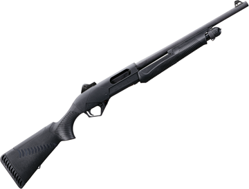 Picture of Benelli Super Nova Tactical Pump Action Shotgun - 12Ga, 3-1/2" 18", Blued, Black ComforTech Synthetic Stock, Ghost Ring Sights, 4+1 rds, (Fixed) Cyl.
