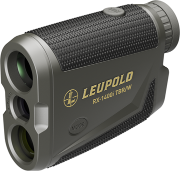 Picture of Leupold Optics RX-1400i TBR/W Gen2 Laser Rangefinder - 5x, 1400 Yards, CR2, Black/Grey, 3 Reticle Options, Red Display Color