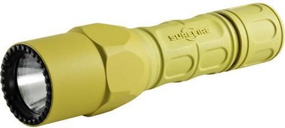 Picture of SureFire G2X Pro Yellow LED Flashlight - 600Lumens, 6 Volts, Dual-output tailcap click switch, 2x123A  (included)