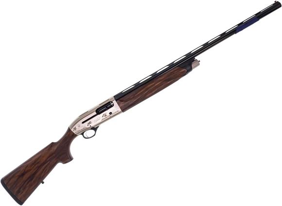 Picture of Beretta A400 Upland Semi-Auto Shotgun - 20Ga, 3", 28", Vented Rib, Nickel Plated Engraved Alloy Receiver, Fiber-Optic Sight, Walnut Xtra-Grain Wood Stock, MicroCore Pad, 4rds, OCHP