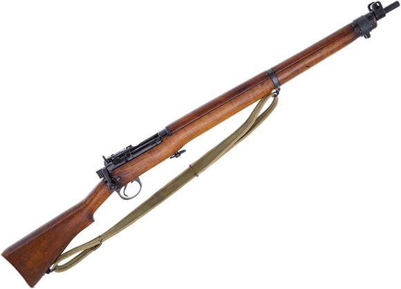 Picture of Used Lee Enfield No4 Mk I* Bolt-Action 7.62 NATO, 25" Barrel, Full Military Wood, 1944 Long Branch, DCRA Conversion, Very Good Condition