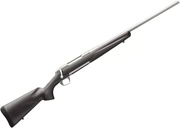 Picture of Browning X-Bolt Stainless Stalker Bolt Action Rifle - 270 Win, 22", Sporter Contour, Matte Stainless, Composite Stock, 4rds, Adjustable Feather Trigger