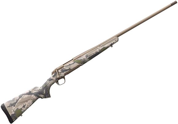 Picture of Browning X-Bolt Speed Bolt Action Rifle - 280 Ackley Improved, 24", Fluted Sporter Contour, OVIX Camo Composite Stock, Smoked Bronze Cerakote, Muzzle Brake, 4rds
