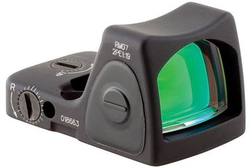 Picture of Trijicon Reflex Sight, RM07 - RMR Type 2 Adjustable LED Sight - 6.5 MOA Red Dot, 1 CR2032 Lithium Battery, Red Dot