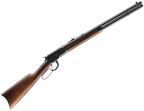 Picture of Winchester Model 1892 Short Lever Action Rifle - 357 Mag, 20", Gloss Blued, Oil Finish Grade I Walnut Straight Grip Stock w/Crescent Buttplate, 10rds, Marble's Gold Bead Front & Buckhorn Rear Sights