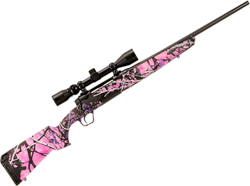 Picture of Savage 57273 Axis XP Camo Compact Muddy Girl Bolt Action Rifle 7MM-08 Rem, 20" Bbl Blk, Muddy Girl Camo Syn Stock, 4 Rnd Dm, W