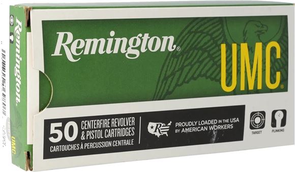 Picture of Remington UMC Pistol & Revolver Handgun Ammo - 9mm Luger, 124Gr, MC, 500rds Case